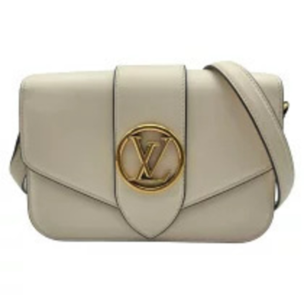 Louis Vuitton LV Pont Neuf Cream Leather Shoulder Bag